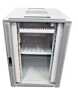 ALLNET 19" Schrank, 42HE, B800/T 900mm, Glastür, Lichtgrau, SNB-Serie,