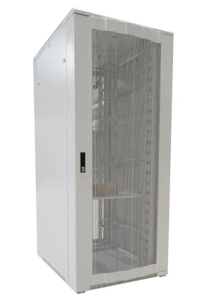 ALLNET 19" Schrank, 42HE, B800/T1000mm, perforierte Blechtüren, Lichtgrau, SNB-Serie,