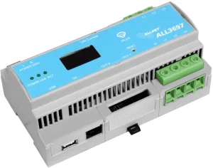 ALLNET MSR Powermeter Zentrale " ALL3697-32A" 32A 3phasig inkl. S0 (opt.) & Induktion & 2 Sensor Ports für IP Gebäude Automation