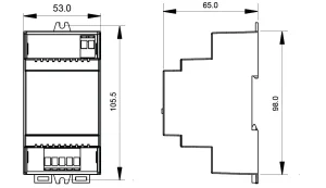 Synergy 21 LED Serie EOS 05 4-Kanal Controller + Hutschiene