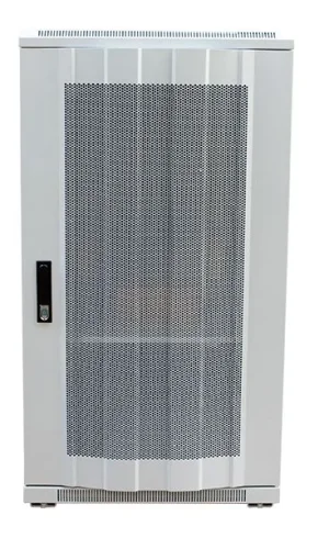 ALLNET 19" Schrank, 22HE, B600/T1000mm, perforierte Blechtüren, Lichtgrau, SNB-Serie,