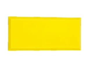 ALLNET Brick’R’knowledge Kunststoffschale 2x1 gelb oben und unten 10er Pack