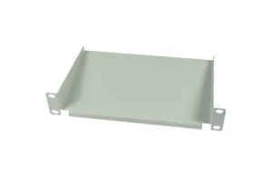 ALLNET 10" zbh. Fachboden, T150mm/1HE, Lichtgrau, Frontmontage,