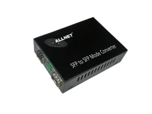 ALLNET Medienkonverter 1000BASE-SX/-LX auf 1000BASE-SX/-LX Single-/Multimode SFP Mini-GBIC Anschluss " ALL-MC108G-SFP-SFP"
