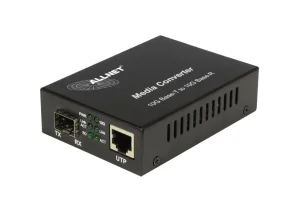 ALLNET Medienkonverter 10GBASE-T auf 10GBASE-SX/LX Single-/Multimode SFP+ Mini-GBIC Anschluss " ALL-MC109-SFP+"