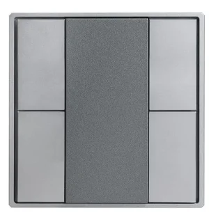 Synergy 21 LED Serie EOS 08 KNX Wandtaster Glas-B 4-fach