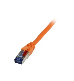 Patchkabel RJ45, CAT6A 500Mhz, 10m, orange, S-STP(S/FTP), TPE/LSZH(Superflex), AWG26, Synergy 21