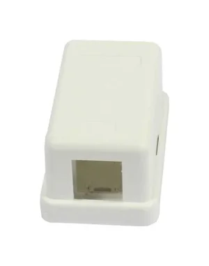 Dosen TP, AP,1-fach, CAT6A, Keystone Slim-line, Reinweiss, Synergy 21,