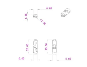 Synergy 21 LED FLEX Strip zub. Easy Connect I shape for 1 line clear
