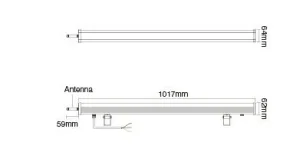 Synergy 21 LED LoRa (433MHZ) Wallwasher 24W RGB+CCT IP66 *Milight/Miboxer*