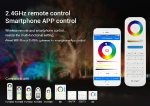 Synergy 21 LED Flächenstrahler 100W RGB-WW (RGB-CCT) IP65 230V *Milight/Miboxer* 25°