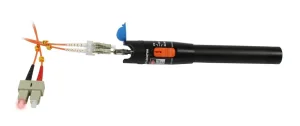 LWL Fiber Checker/Prüfer, Laserlicht, VFL für SM/MM für 1,25/2,5mm Ferrulen, bis ca. 10km, Tester, Synergy 21,