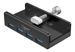 ALLNET USB 3.0 4 Port Clip HUB " ALL-USB3-HUB-4-CLIP" schwarz