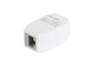 TP-TP Kupplung, CAT6A, Buchse,1:1 ,8-pol., RJ45, Sicherungskupplung, Abwurfbuchse, PoE fähig, bis zu 10GBit (ABS Gehäuse) - ALL-RJ45-Magnet-V2