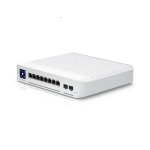 Ubiquiti Switch full managed Layer3 10 Port • 8x 2,5 GbE • PoE Budget 120W • 8x PoE at • 2x SFP+ • Wall • UniFi • USW-Enterprise-8-POE