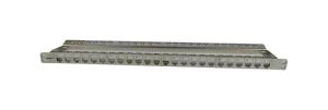Patch Panel 24xTP-TP(Kupplung), CAT6A, incl.Keystone Slim-line, 19", 0,5HE, Lichtgrau, Synergy 21,