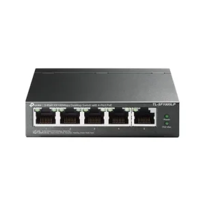 TP-Link - TL-SF1005LP - 5-Port 10/100 Mbps Desktop Switch with 4-Port