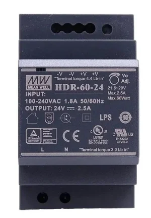 ALLNET Ersatznetzteil - 5V / 6A 60W MEANWELL Hutschiene