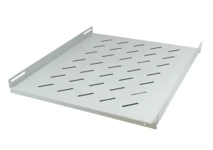 ALLNET 19" Schrank, zbh. Fachboden fest, T550/B472/H46mm, Lichtgrau, für SNB-Serie T800mm,