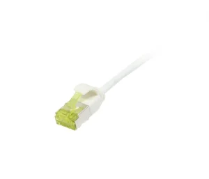 Patchkabel RJ45, CAT6A 500Mhz, 7.5m, weiss, U/FTP, slimline rund d=3,8mm, TPE/LSZH(Superflex), AWG32, mit CAT7 Rohkabel, Synergy 21