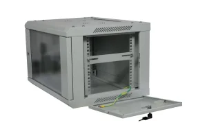 ALLNET 19" Wandgehäuse, 6HE, 1-teilig, T600mm, Lichtgrau, zerlegt(Flat Pack), SMA-Serie,