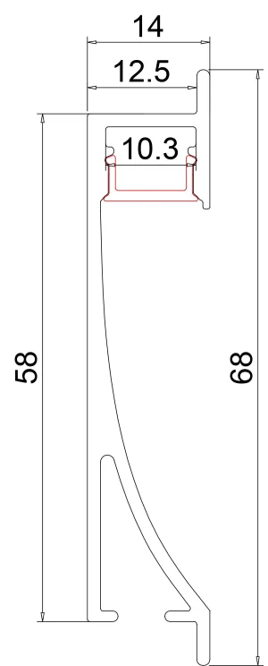 Synergy 21 LED U-Profil 200cm, ALU023-R2