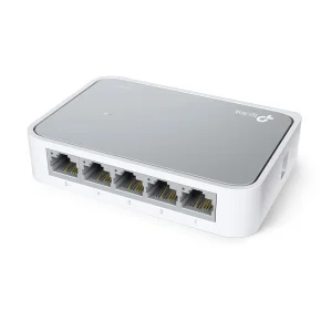TP-Link - TL-SF1005P - 5-Port 10/100 Mbps Desktop Switch with 4-Port