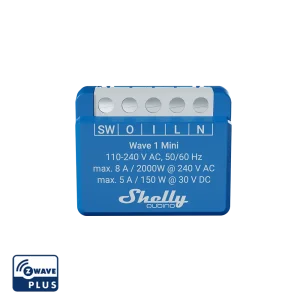 Shelly · Unterputz · " Wave 1 Mini" · Relais · max. A · 1 Kanal · Z-Wave