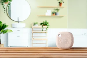 Shelly · Plug & Play · " Blu Button Tough Mocha" · Schalter & Dimmer · Bluetooth · Batterie · Dunkelbeige