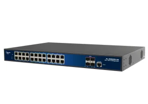 ALLNET Switch full managed Layer2+ 28 Port • 24x GbE • 4x SFP+ • 19" • JSON API • ALL-SG8628MJ-10G