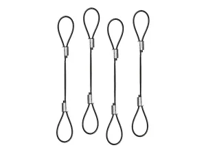 LINDY Adapter und Kabelsicherung 4 Pack