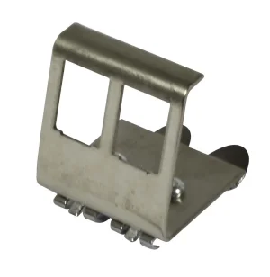 Dosen TP, DIN-Rail(Hutschiene), CAT6A, 2-fach, Keystone Modul Slim-line/Short mit Staubschutzklappe, Metall, Synergy 21,