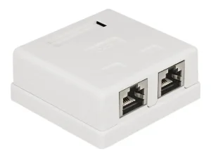 DELOCK Netzwerk Dose 2xRJ45 LSA Cat.6