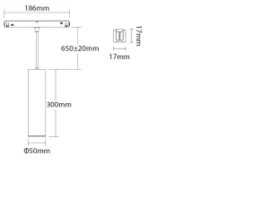 Synergy 21 LED 48V Track Pendant Light CCT Zigbee 3.0 + 2.4G 9W *Milight/Miboxer*