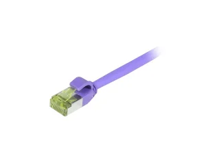 Patchkabel RJ45, CAT6A 500Mhz, 3m, lila, S-STP(S/FTP), slimline rund d=4,5mm, TPE/LSZH(Superflex), AWG28, mit CAT7 Rohkabel, Synergy 21