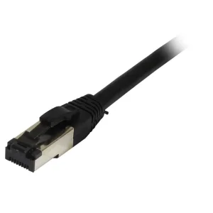 Patchkabel RJ45, CAT8.1 2000Mhz, 3m, schwarz, S-STP(S/FTP), TPE/LSZH(SuperFlex), AWG26, Synergy 21