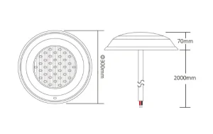 Synergy 21 LED PLC Serie Wall mounted Pool Light 30W RGB+CCT *Milight/Miboxer*