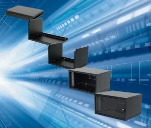 Triton 19" Wandgehäuse, 6HE, 1-teilig, T400, Schwarz, zerlegt, Flat Pack