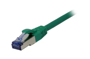 Patchkabel RJ45, CAT6A 500Mhz, 15m, grün, S-STP(S/FTP), AWG26, LSZH, Synergy 21