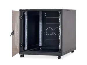 Triton 19" Schrank 12HE, B600/T 800, Schwarz, incl.Rollen,