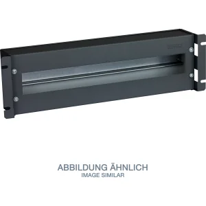 Triton RAB-JL-X02-A1 19" Schutzsch.leiste 3HE mit Hutschiene/Abdeckung, schwarz