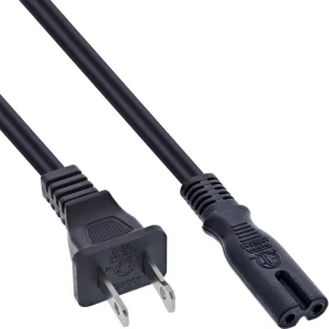 InLine® Netzkabel, Netzstecker USA auf Euro 8 C7 Stecker, 3m