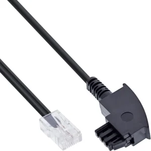InLine® TAE-F Kabel, für DSL-Router, TAE-F Stecker an RJ45 8P2C, 25m