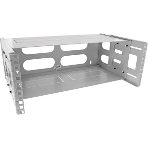 InLine® 19" Rack zur Wandmontage, 4HE, 24-40cm Tiefe, mit Abdeckung, grau