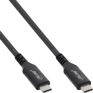 InLine® USB4 Kabel, USB-C, Stecker/Stecker, 8K60Hz, schwarz, 1,5m