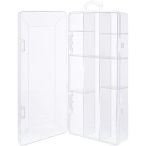 InLine® Kleinteilebox, 10 Fächer, Abmessungen: 206x107x33mm, transparent