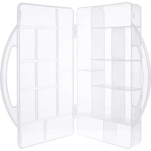 InLine® Kleinteilebox, 11 Fächer, Abmessungen: 271x186x40mm, transparent