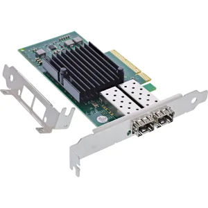 InLine® Dual 10-Gigabit Netzwerkkarte, 2x SFP+, PCIe x8