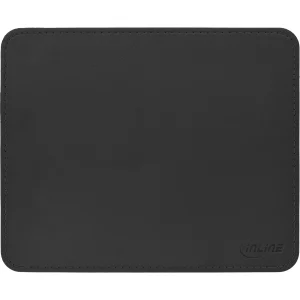 InLine® Maus-Pad Premium Kunstleder, 250x220x3mm, schwarz