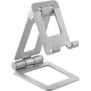 InLine® Smartphone & Tablet Halter, Aluminium, klappbar, bis 10 Zoll